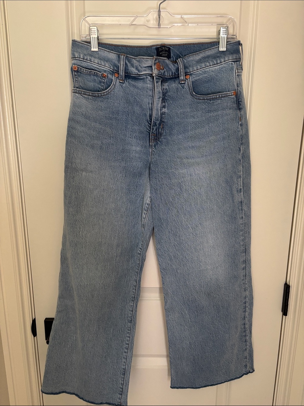 J. Crew Light Wash Wide Leg Jeans